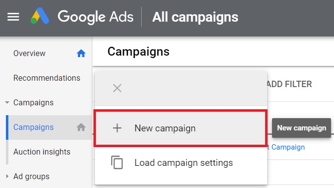 Google ads campaign