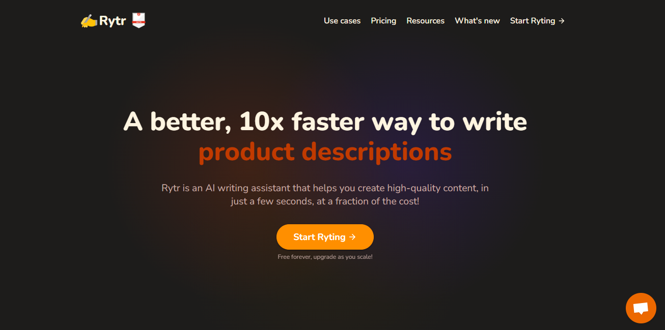 rytr faster content writing tool