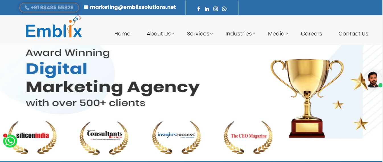 Emblix Solutions digital marketing agency hyderabad