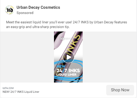 Urban Decay Cosmetics beauty ads