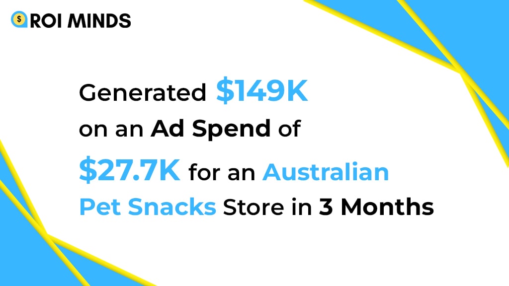 Generated $149K on an Ad Spend of $27.7K for an Australian Pet Snacks Store in 3 Months