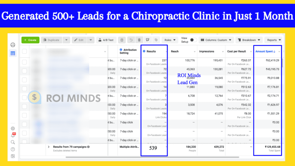 Chiropractic Clinic Results - ROI Minds