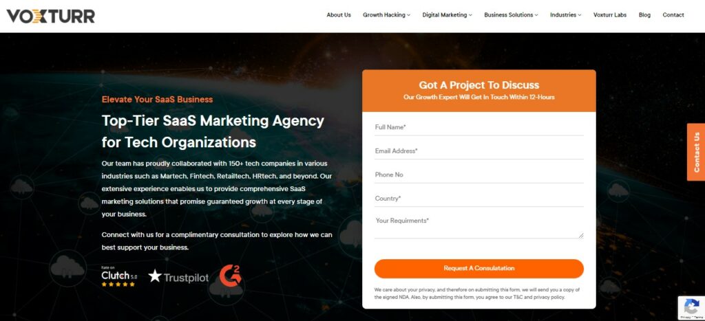 voxturr Top Tier SaaS Marketing Agency
