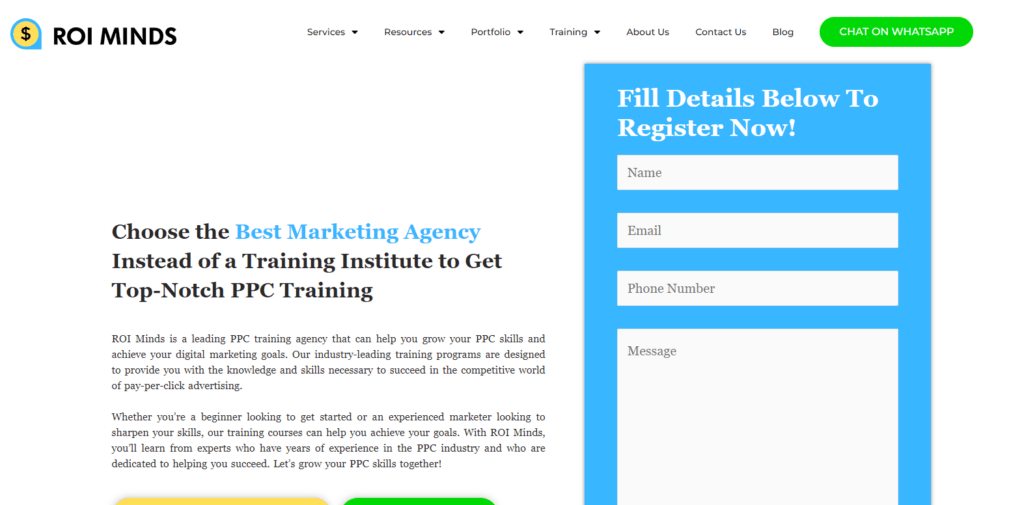 ROI Minds - PPC Training Agency