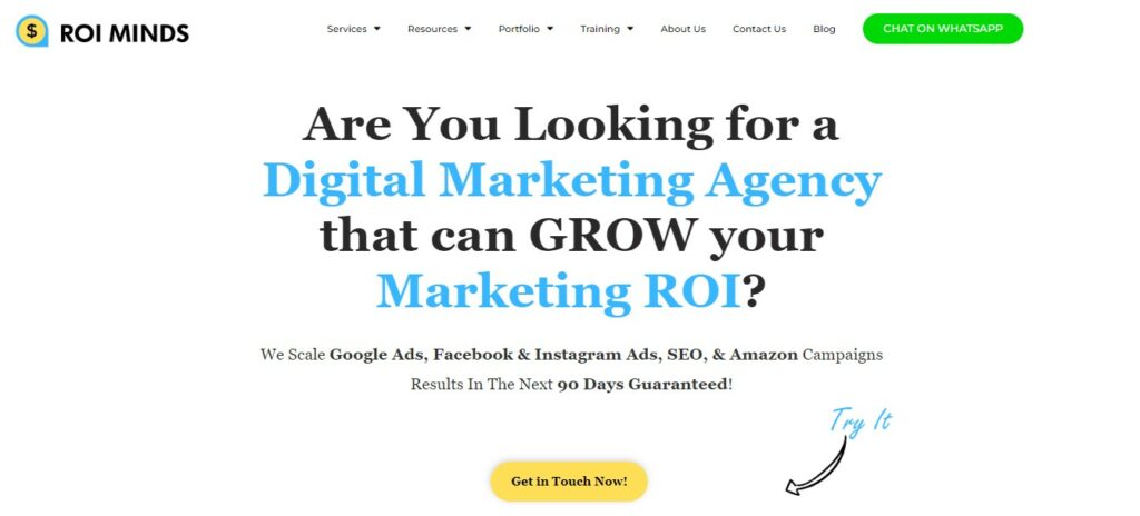 roi minds as top marketing agency in india