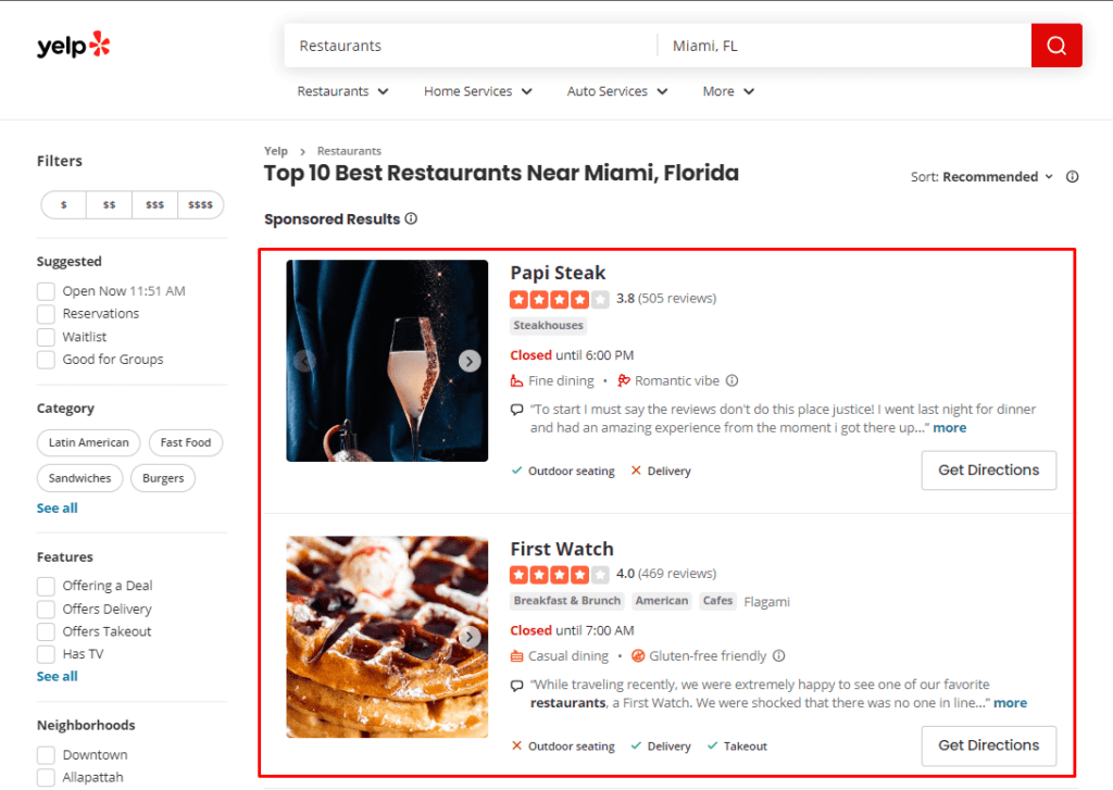 List Your Restaurant on Review Sites