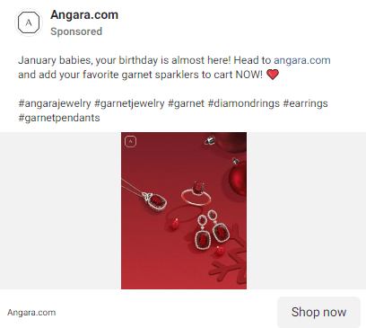 Angara (Facebook Jewelry Ads)