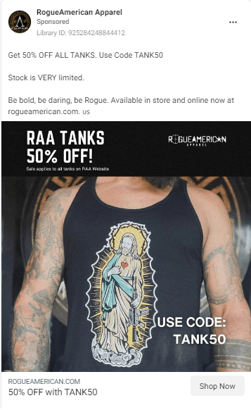RogueAmerican Apparel Ad Example