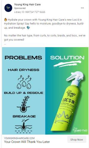 Advertising Hair Products